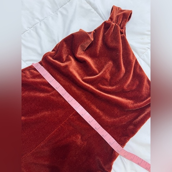 Banana Republic one shoulder Velvet Asymmetrical wide leg Jumpsuit size XXS - Picture 8 of 13